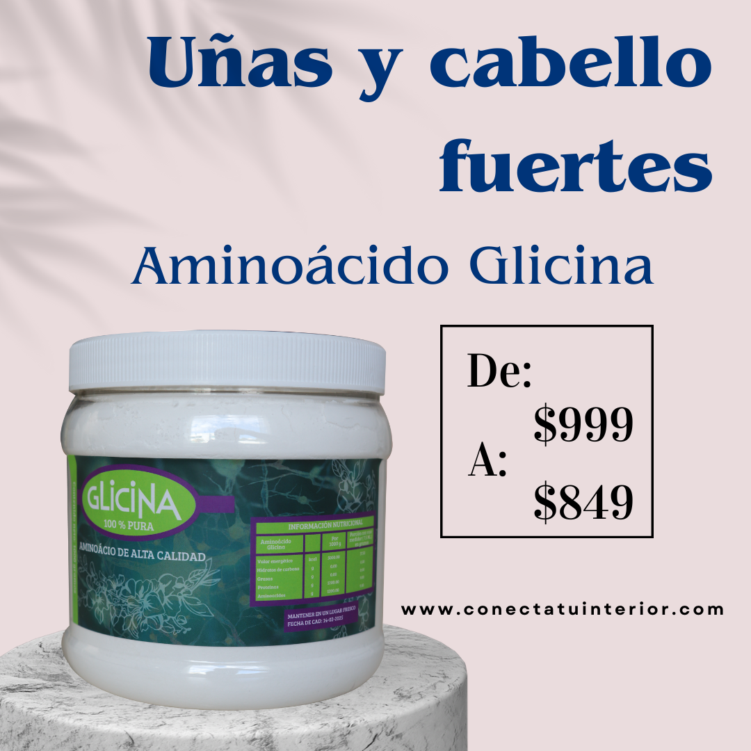 Aminoácido glicina, dura hasta 60 días (180 porciones)