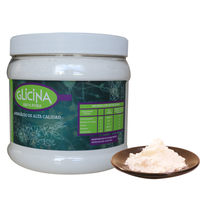 1KG de Glicina 100% pura, ¡Aminoácido de la mas alta calidad!